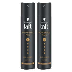 Taft Powerful Age Saç Spreyi 250ml - İnce ve Zayıflamış Saçlar İçin 2'li Set