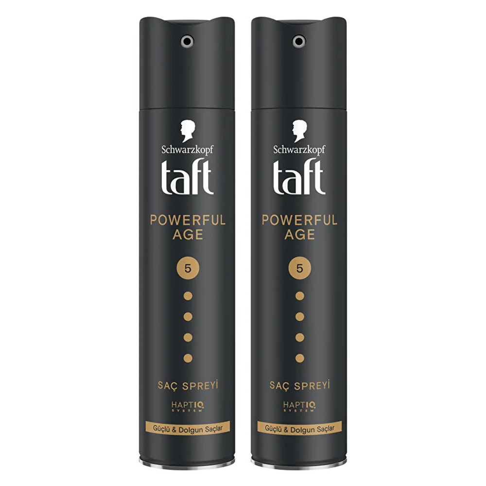 Taft Powerful Age Saç Spreyi 250ml - İnce ve Zayıflamış Saçlar İçin 2'li Set