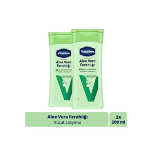 Vaseline Vücut Losyonu Aloe Vera Ferahlığı Kuru Ciltler Için 200 ml X2