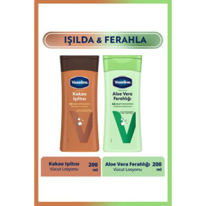 Vaseline Vücut Losyonu Kakao Işıltısı 200 ml Aloe Vera Ferahlığı 200 ml