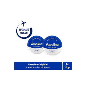 Vaseline Lip Therapy Yumuşatıcı Dudak Kremi Original 20 G X2 Adet