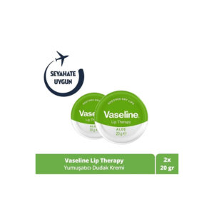 Vaseline Lip Therapy Yumuşatıcı Dudak Kremi Aloe Vera Özü 20 G X2