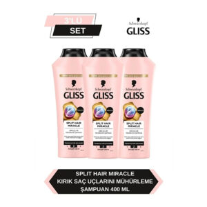 Gliss Split Hair Miracle Şampuan 400 Ml x 3 Adet