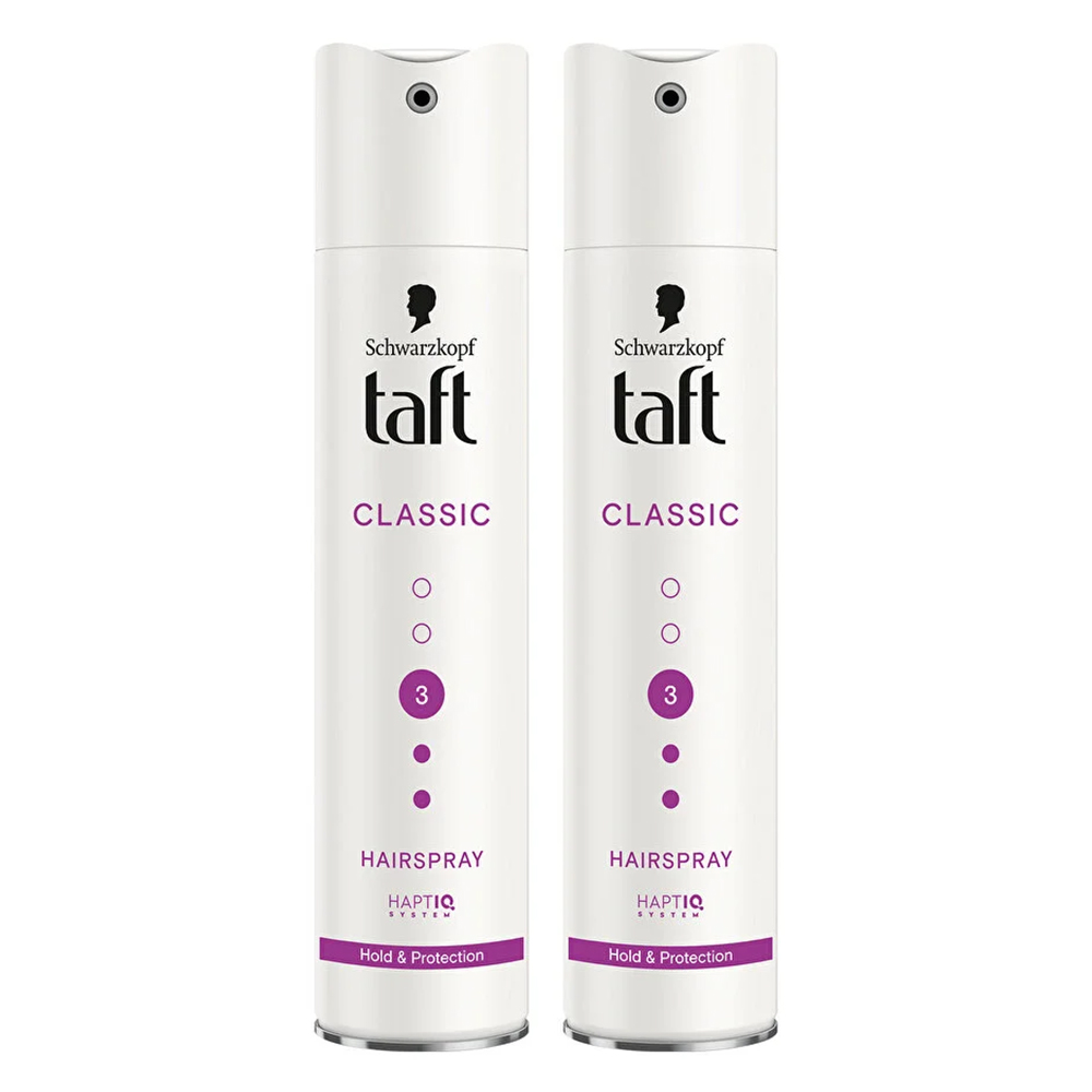 Taft Classic Ekstra Güçlü Saç Spreyi 250ml - 2'li Set