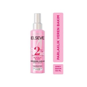Elseve Glycolic Gloss Mükemmel Parlaklık Veren Saç Bakım Sprey Serum 150 ML