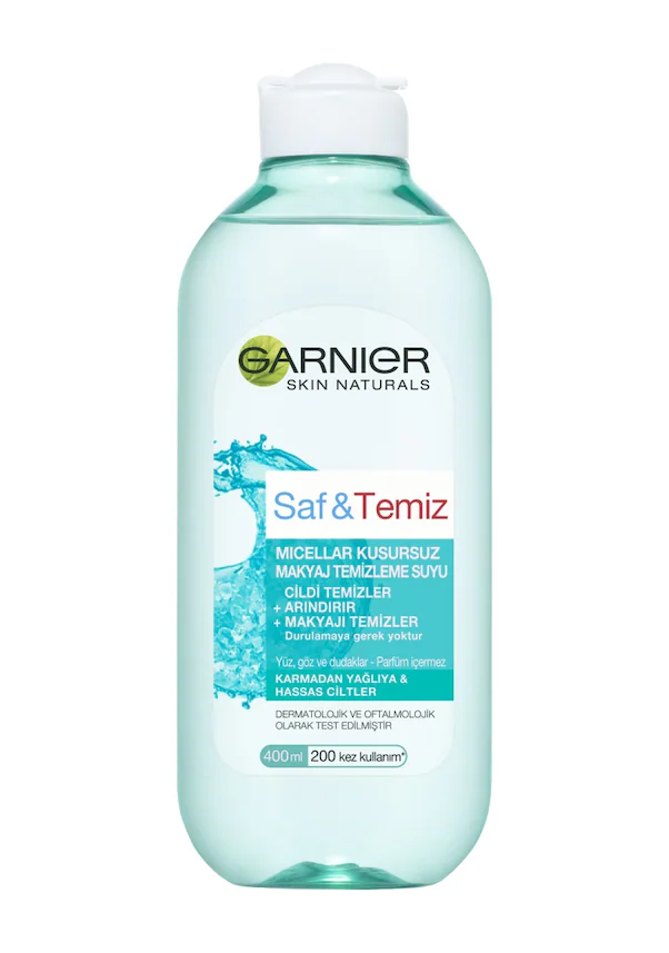 Garnier Saf & Temiz Micellar Kusursuz Makyaj Temizleme Suyu 400 ML