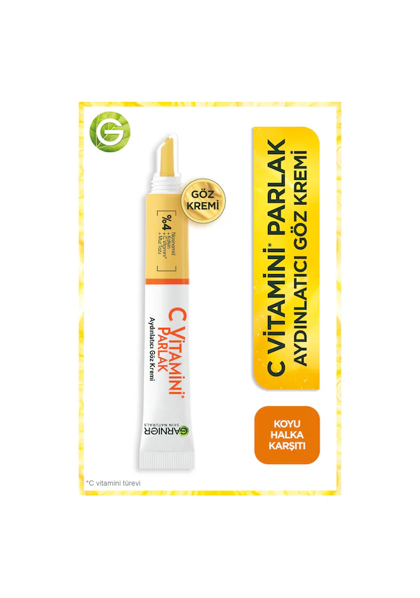 Garnier C Vitamini Aydınlatıcı Göz Kremi (Niasinamid + Kafein)