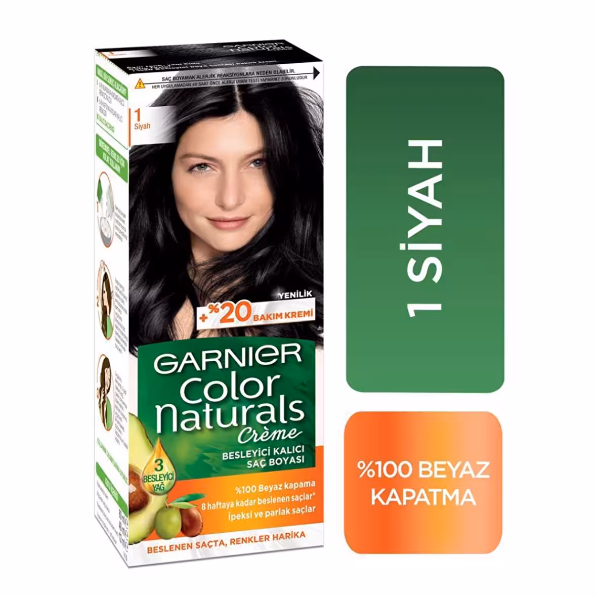 Garnier Color Naturals Saç Boyası 1 Siyah