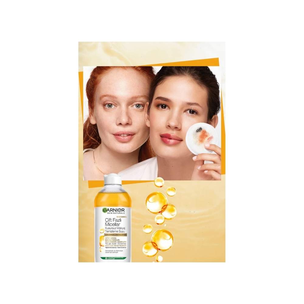 Garnier Çift Fazlı Micellar Kusursuz Makyaj Temizleme Suyu 400 ML