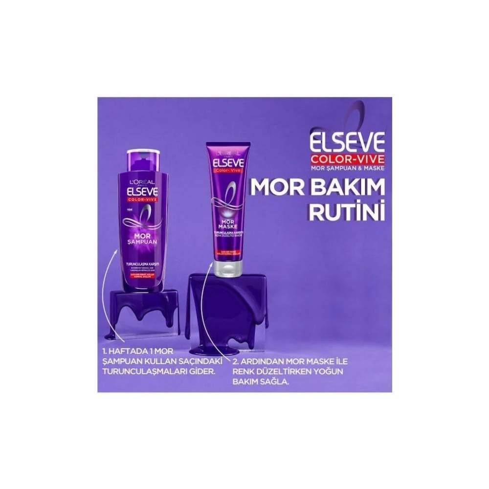 Elseve Color-Vive Mor Şampuan 200 ML