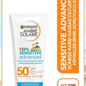 Garnier Ambre Solaire Sensitive Advanced Çocuk Krem Gkf50+ 200ml