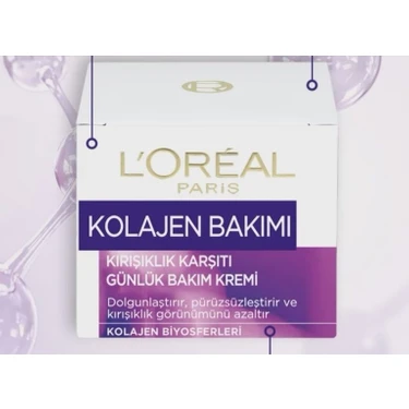 L'Oreal Paris Kolajen Bakımı Kırışıklık Karşıtı Günlük Bakım Kremi