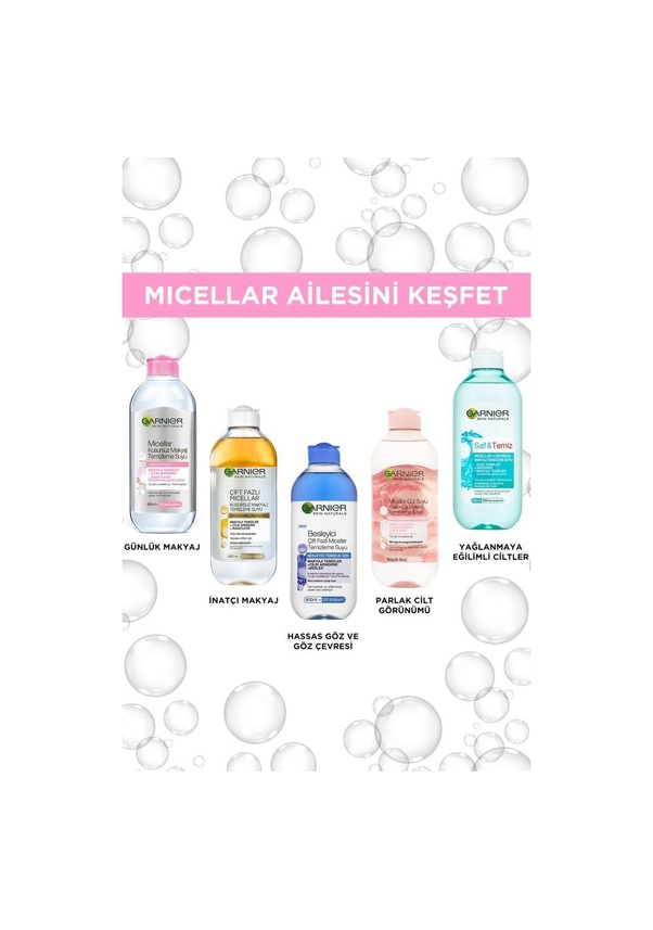 Garnier Micellar Gül Suyu Kusursuz Makyaj Temizleme & Işıltı 400 ML