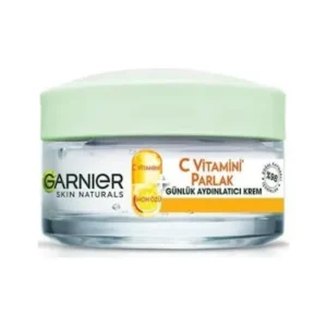 Garnier C Vitamini Parlak Günlük Aydınlatıcı Krem 50ML, Nemlendirici & Besleyici, Vegan&Cruelty Free