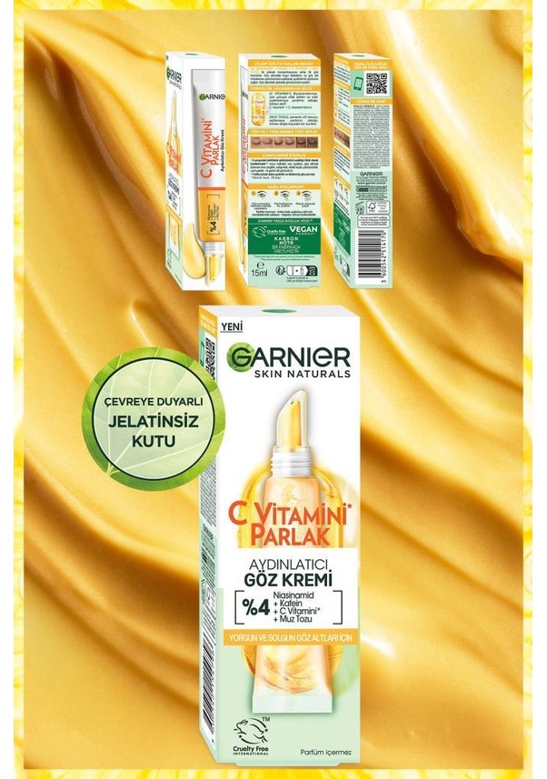 Garnier C Vitamini Aydınlatıcı Göz Kremi (Niasinamid + Kafein)
