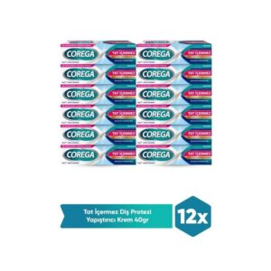 Corega Tat İçermez Diş Protezi Yapıştırıcı Krem 12x 40 G