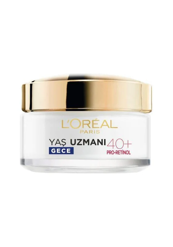 L'Oreal Paris Loreal Paris Yaş Uzmanı Kırışıklık Karşıtı Gece Kremi 40+ Pro-Retinol 50 ml