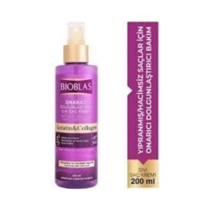Bioblas Sıvı Saç Kremi Onarıcı Collagen Keratin 200 Ml