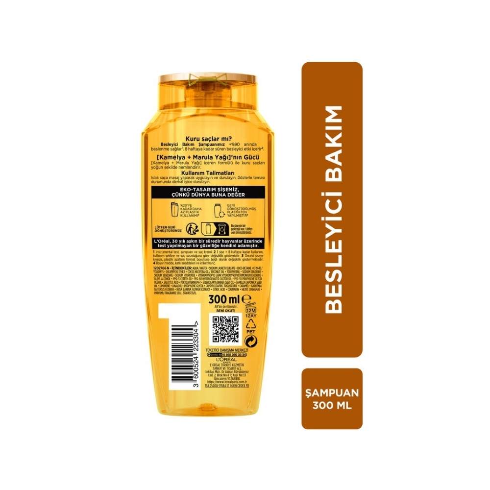 Elseve Mucizevi Yağ Besleyici Bakım Şampuanı 300 ML