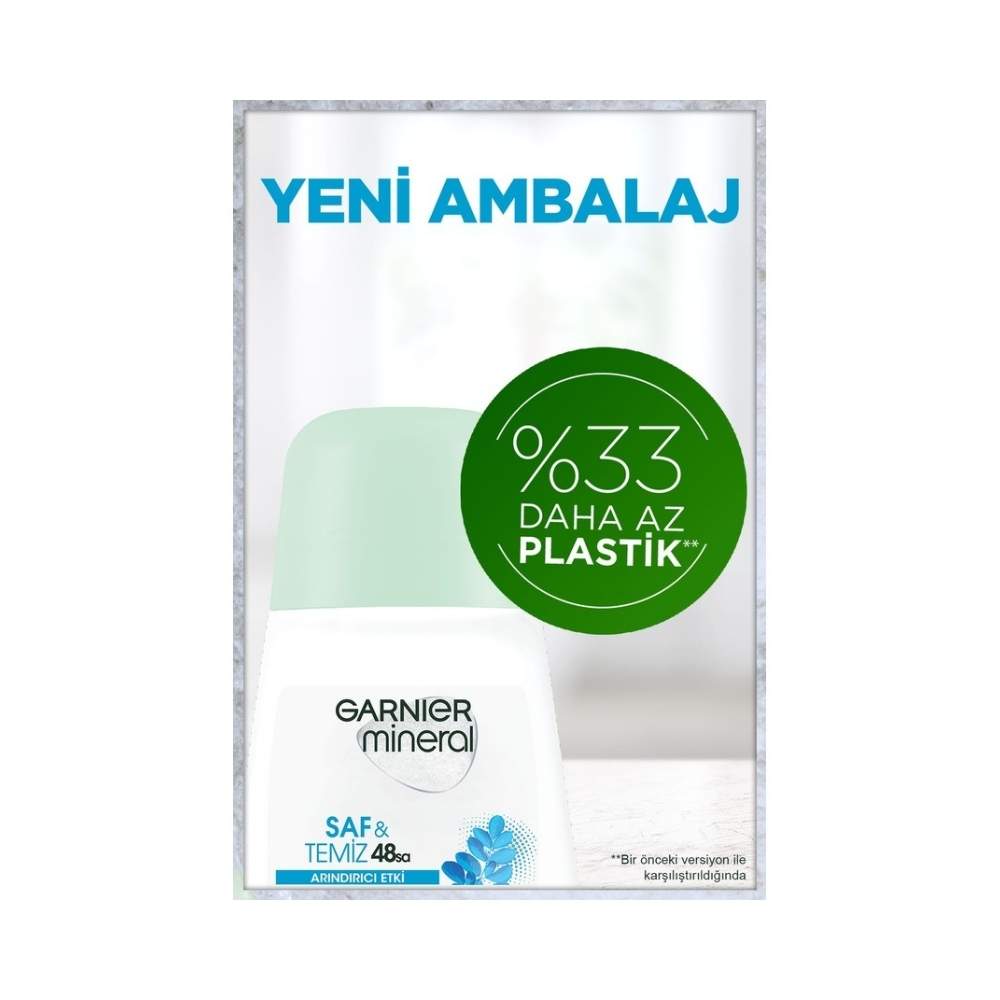 Garnier Mineral Saf&Temiz Antiperspirant Kadın Roll-On 50 ML