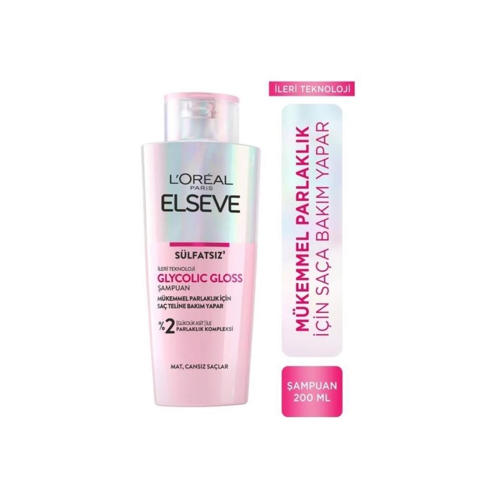 Elseve Glycolic Gloss Şampuan 200 ML