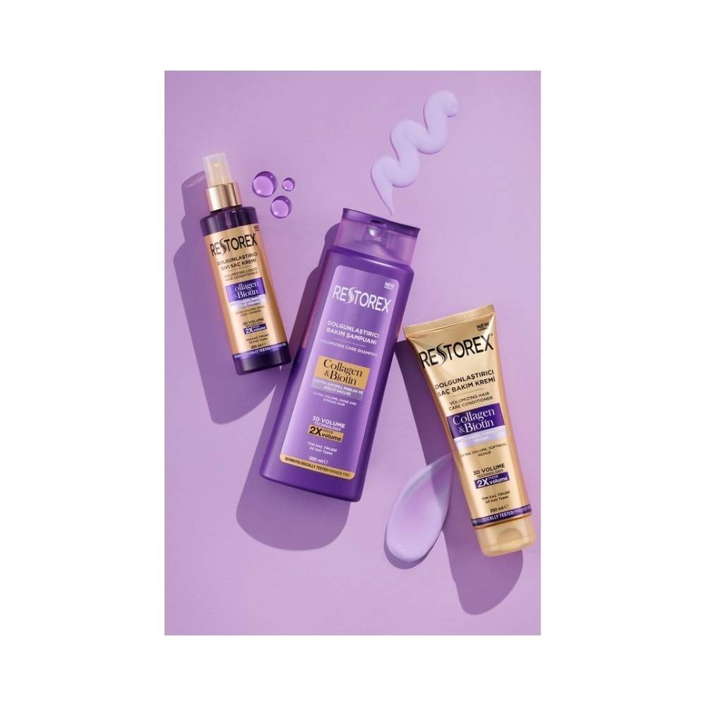 Restorex Dolgunlaştırıcı Sıvı Saç Kremi Kolajen & Biotin 200 Ml