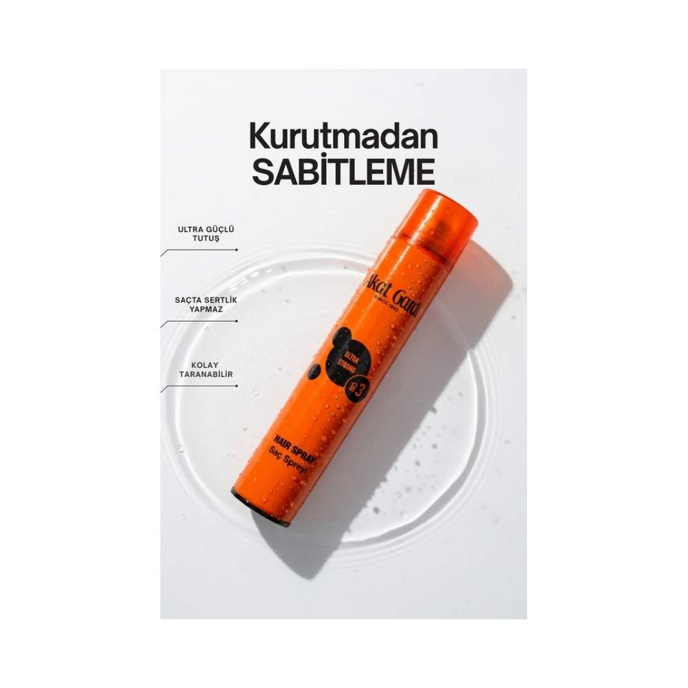 Akat Gardi Saç Spreyi Ultra Strong No:3 Turuncu 400 Ml