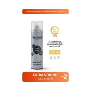 Akat Gardi Saç Spreyi Extra Strong No:2 Gri 180 Ml
