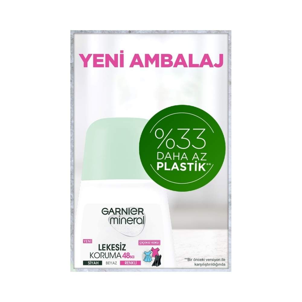 Garnier Mineral Lekesiz Koruma Kadın Roll-On 50 ML