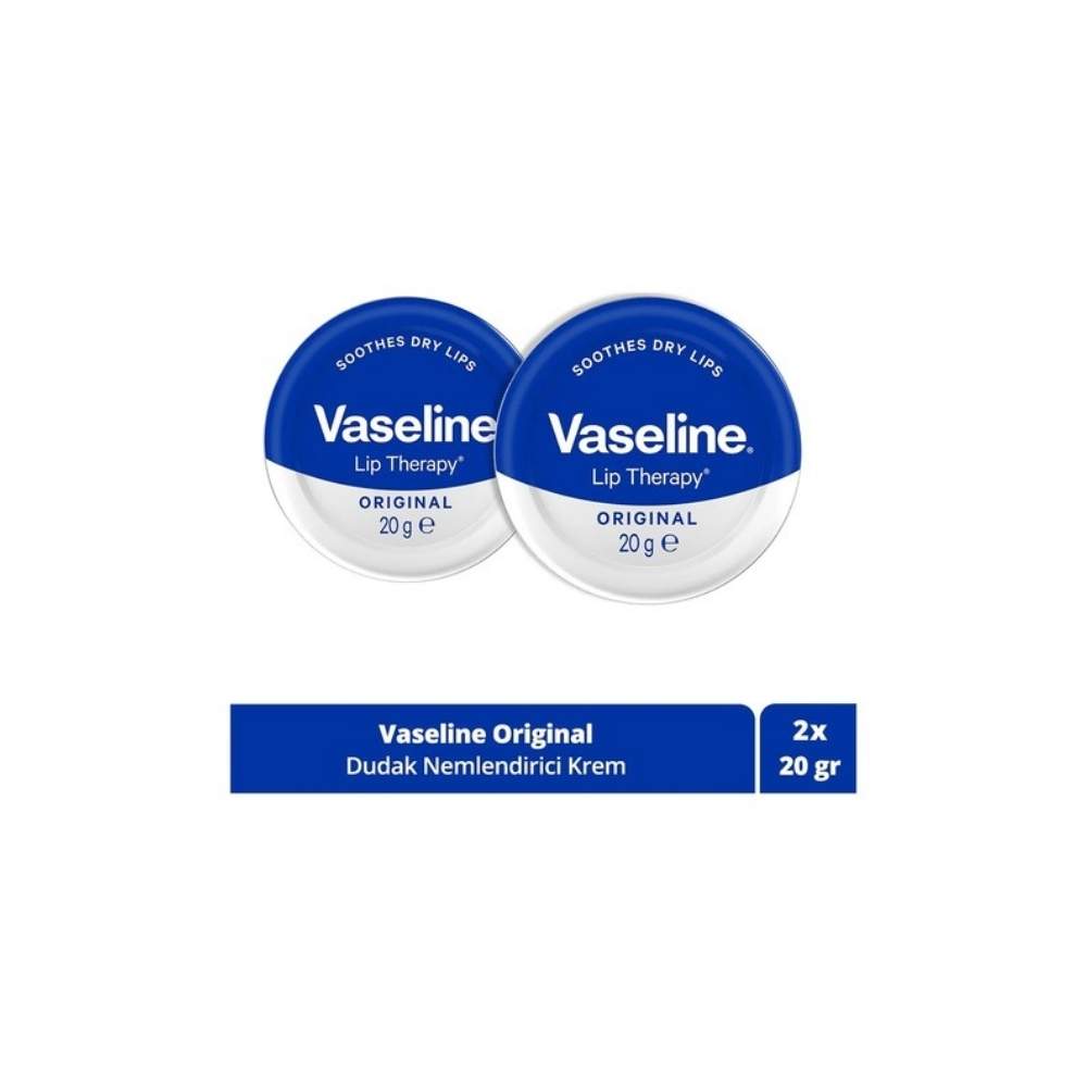 Vaseline Lip Therapy Yumuşatıcı Dudak Kremi Original 2 x 20 G
