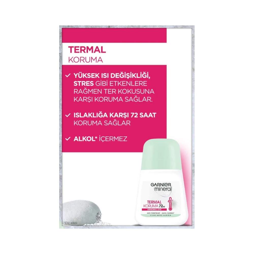 Garnier Minerals Etki 72H Kadın Roll-On Deodorant 50 ML