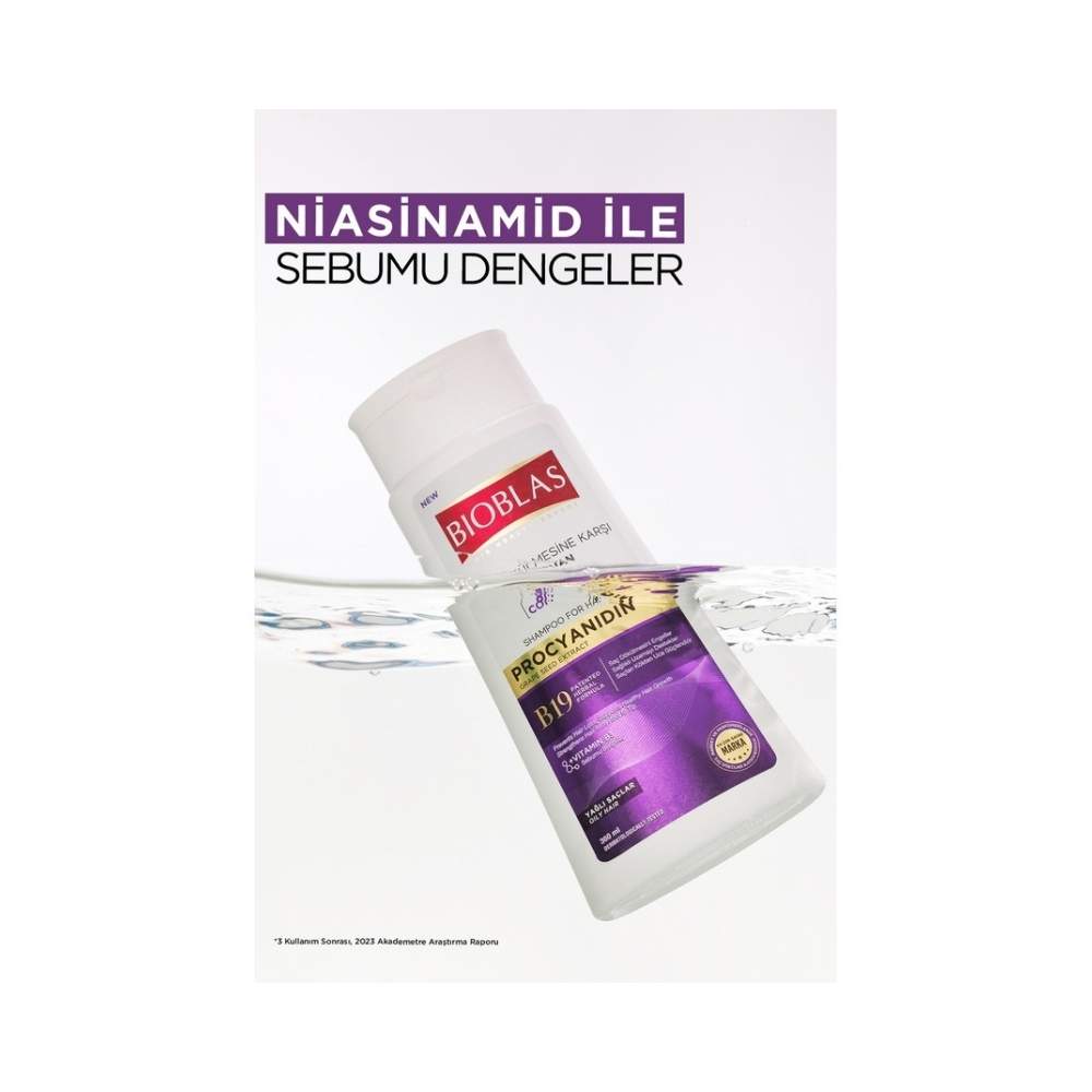 Bioblas Procyanidin Yağlı Saçlar İçin Şampuan 360 Ml - Saç Dökülmesine & Yağlanmaya Karşı