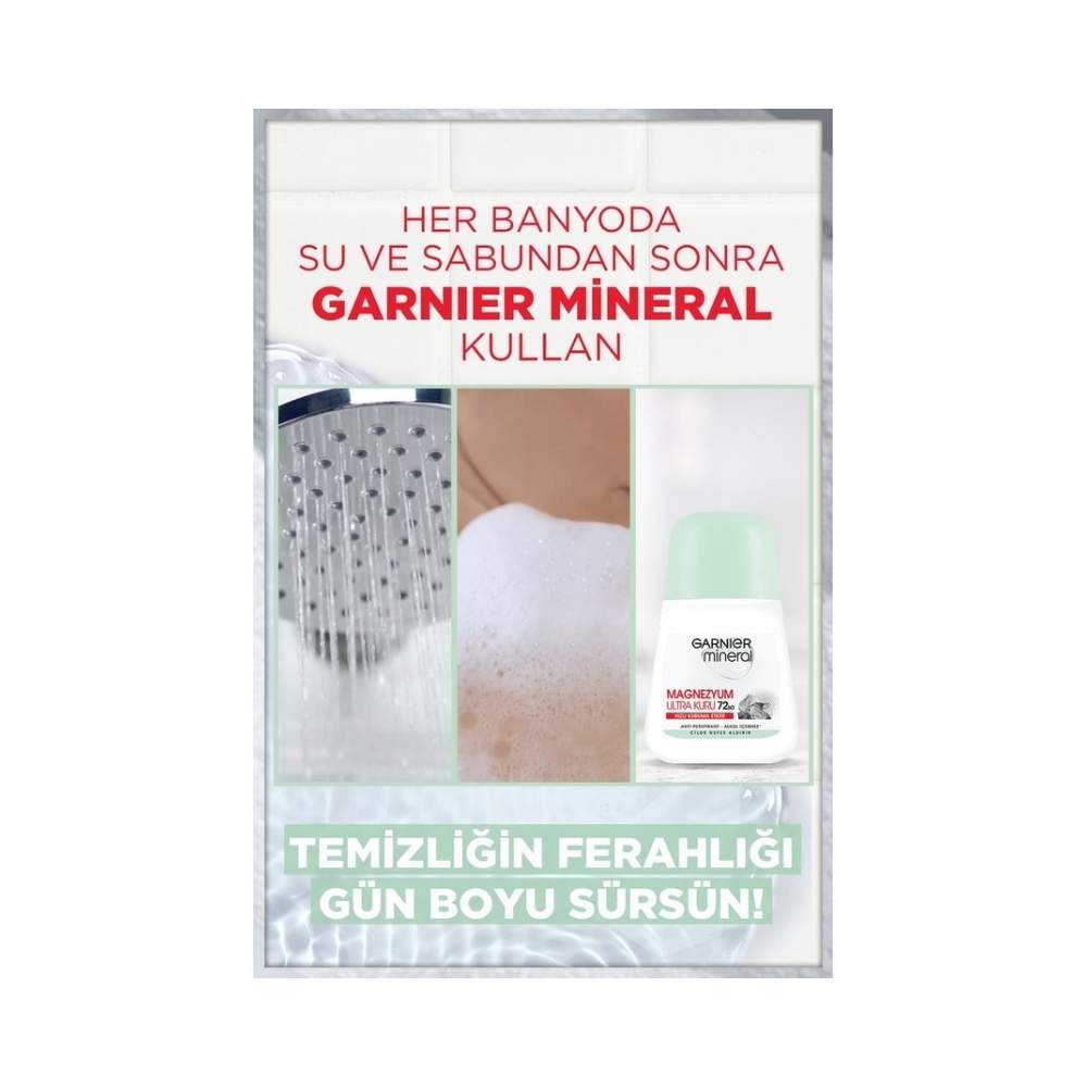 Garnier Mineral Magnezyum Ultra Kuru Kadın Roll-On 50 ML