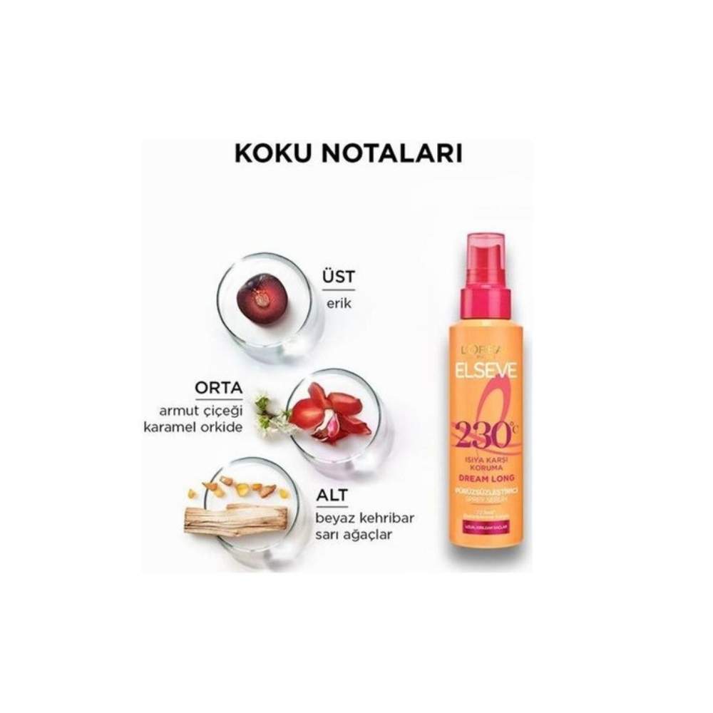 Elseve Dream Long Isı Koruyucu & Pürüzsüzleştirici Sprey Serum 150 ML