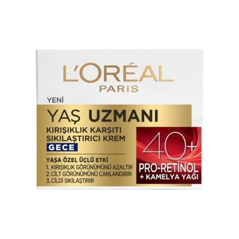 Loreal Paris 40+ Gece Kremi 50 ML