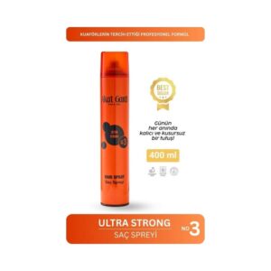 Akat Gardi Saç Spreyi Ultra Strong No:3 Turuncu 400 Ml