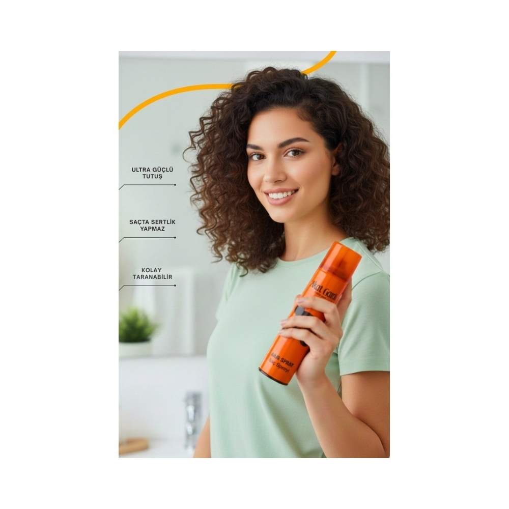 Akat Gardi Saç Spreyi Ultra Strong No:3 Turuncu 180 Ml