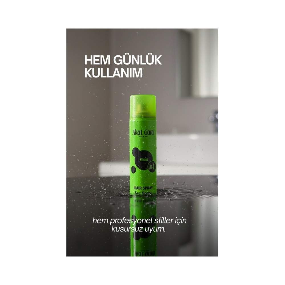 Akat Gardi Saç Spreyi Strong No:1 Yeşil 180 Ml