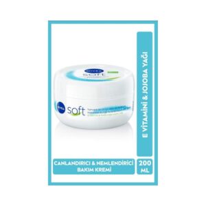 Nivea Soft Jojoba Yağı E Vitamini Yüz Vücut El Yumuşak Cilt Hissi Nemlendirici Vücut Bakım Kremi 200 ML