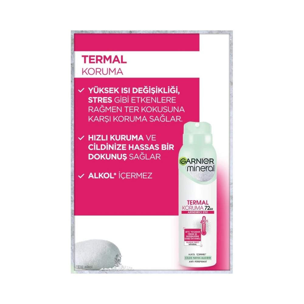 Garnier Mineral Termal Koruma Kadın Deodorant 150 ML