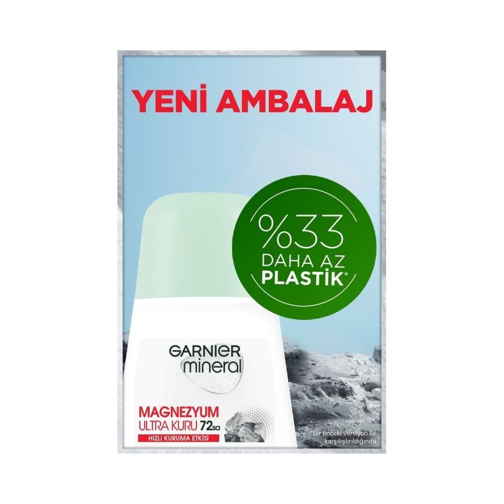 Garnier Mineral Magnezyum Ultra Kuru Kadın Roll-On 50 ML