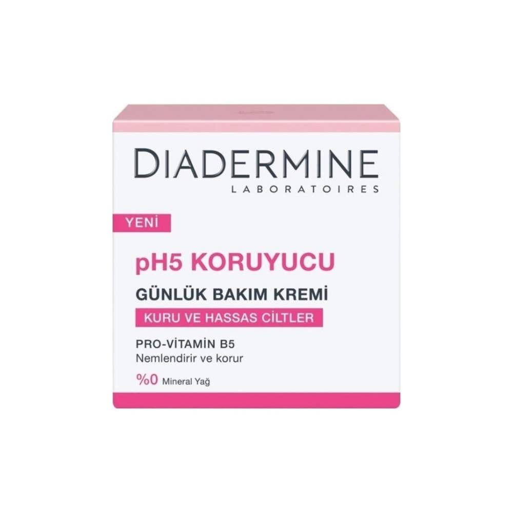 Diadermine PH 5 Kuru ve Hassas Ciltler için Koruyucu Günlük Bakım Kremi 50 ML x 2 adet
