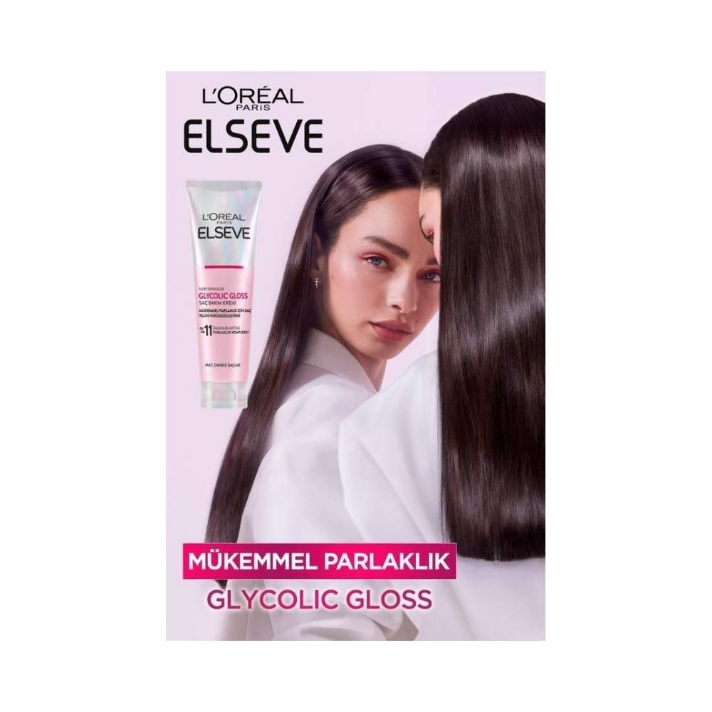 Elseve Glycolic Gloss Mükemmel Parlaklık Saç Kremi 150 ML