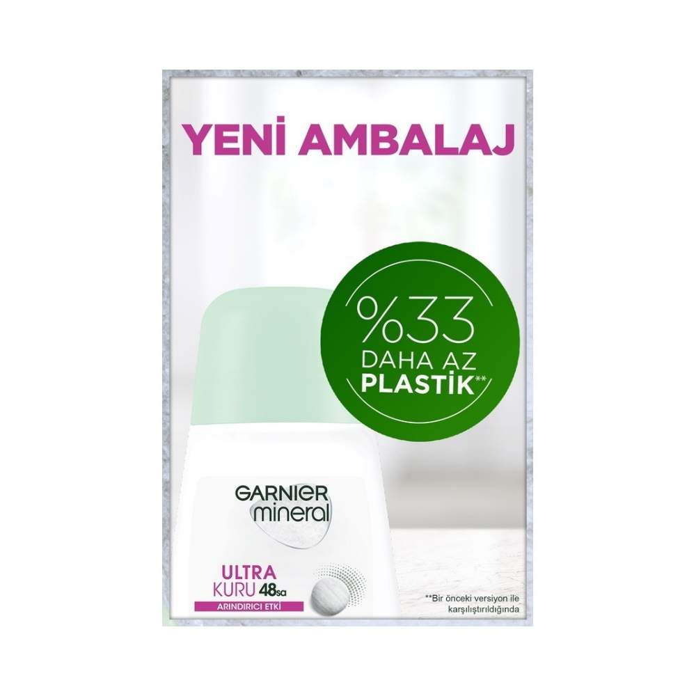 Garnier Mineral Ultra Kuru Antiperspirant Kadın Roll-On 50 ML