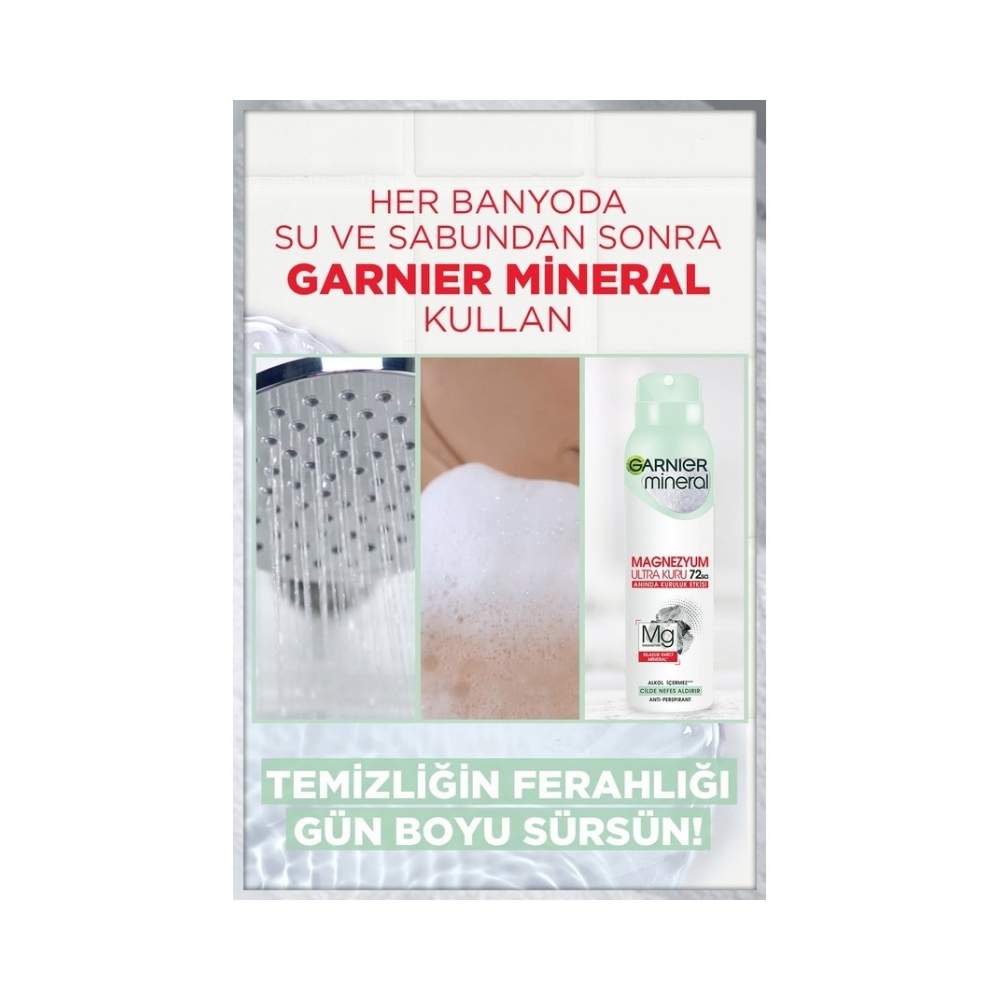 Garnier Mineral Magnezyum Ultra Kuru Kadın Deodorant 150 ML