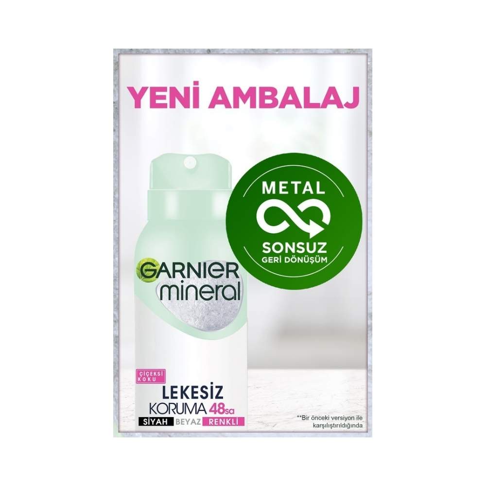 Garnier Mineral Lekesiz Koruma Antiperspirant Kadın Deodorant 150 ML
