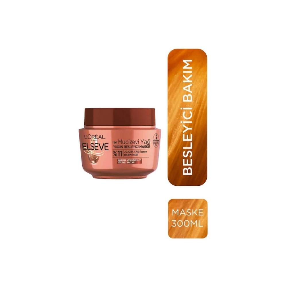 ELSEVE L'oréal Paris Mucizevi Yağ Besleyici Maske 300 ml