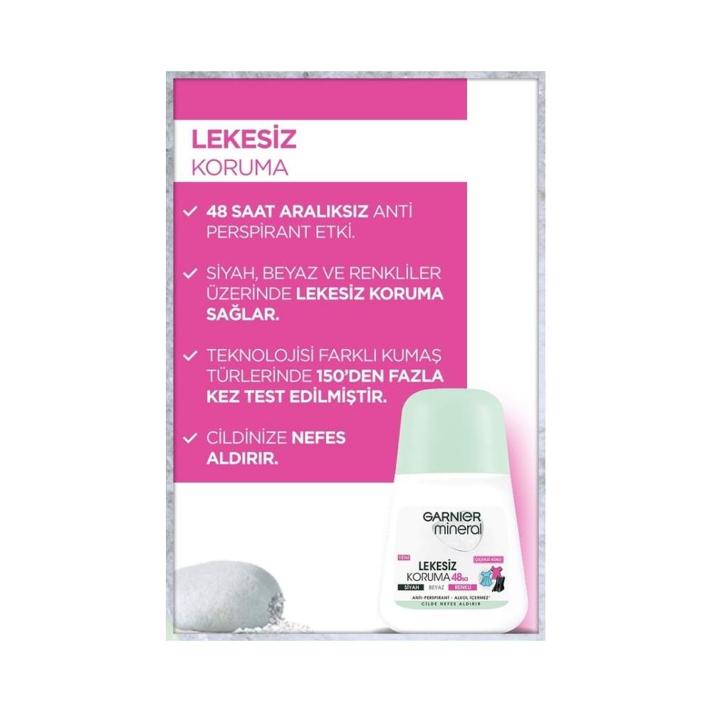 Garnier Mineral Lekesiz Koruma Kadın Roll-On 50 ML
