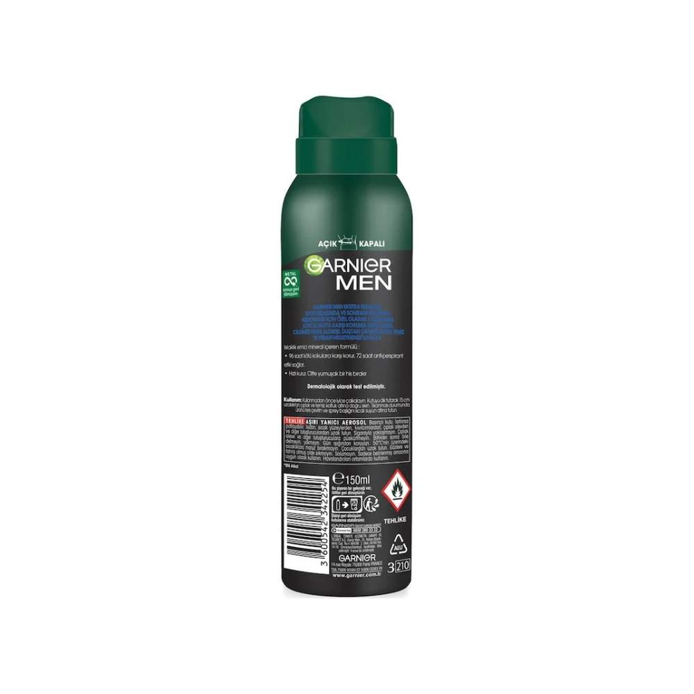 Garnier Men Ekstra Ferahlık Antiperspirsant Erkek Deodorant 150 ML