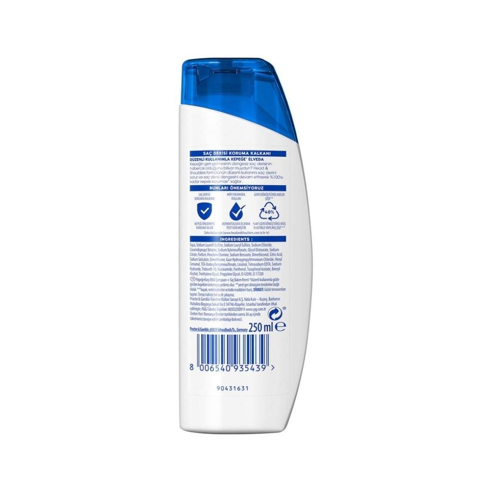 Head & Shoulders Klasik Bakım 2'si 1 Arada Kepeğe Karşı Etkili Şampuan 250 ML